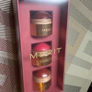 Merit Blush Balm Trio - Rich Red and Soft Pink